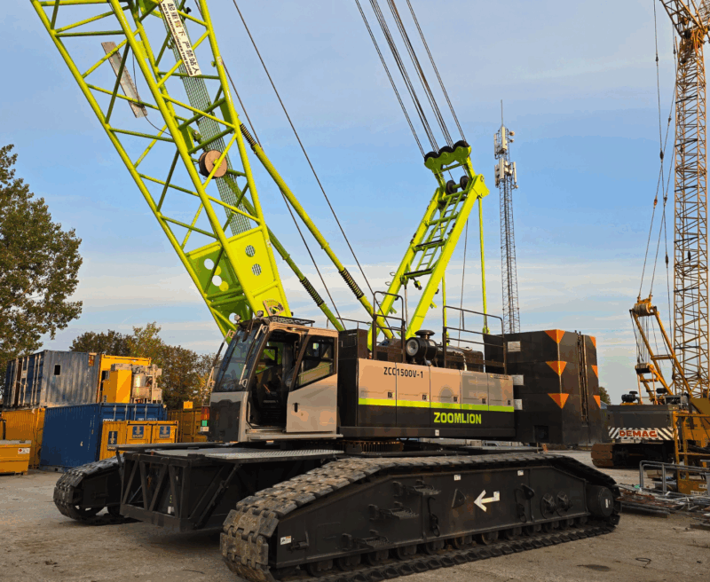 Zoomlion ZCC 1500V‑1E5 lattice‑boom rupskraan uit 2024
